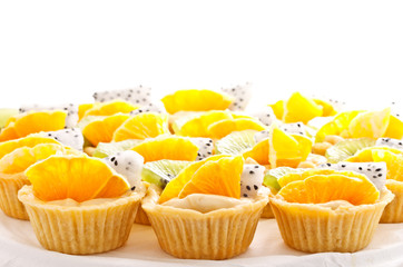 group of fruit tarts