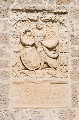 De Monti Castle of Corigliano d'Otranto. Puglia. Italy.