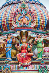 Obraz premium Hindu temple in Singapore