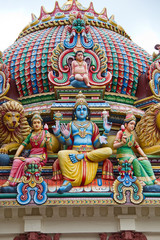 Obraz premium Hindu temple in Singapore