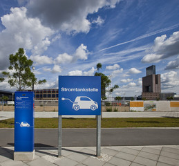 Stromtankstelle in der Stadt  