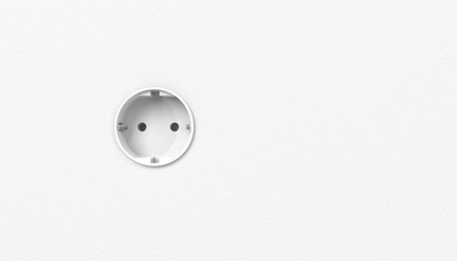 Electric outlet on the wall 3d model