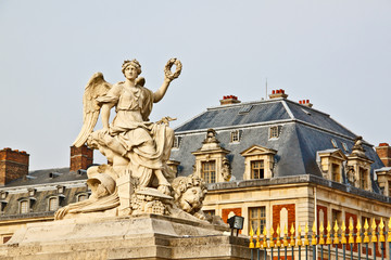 marble sculpture at Versailles palace near Paris, France