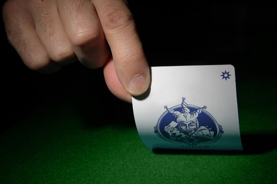 wildcard in a man hand