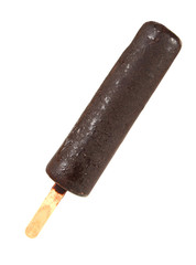 ice cream with chocolate on a stick