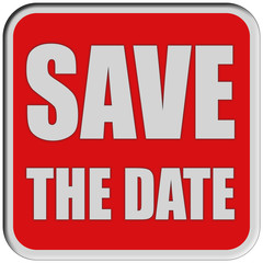 Fototapeta premium Sticker rot quad rel SAVE THE DATE