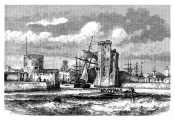 Beautiful View : Port (LaRochelle) - 18th century
