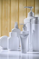 verticla copyspace skincare composition