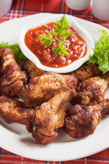 Grilled chicken wings