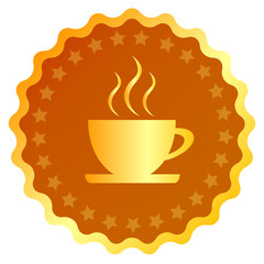 Coffee vector emblem