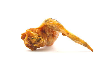 fried chicken isolated on white background