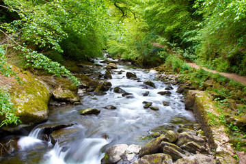 The River Lyn near Lynmouth and Watersmeet Devon