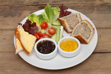 Snack food on a table
