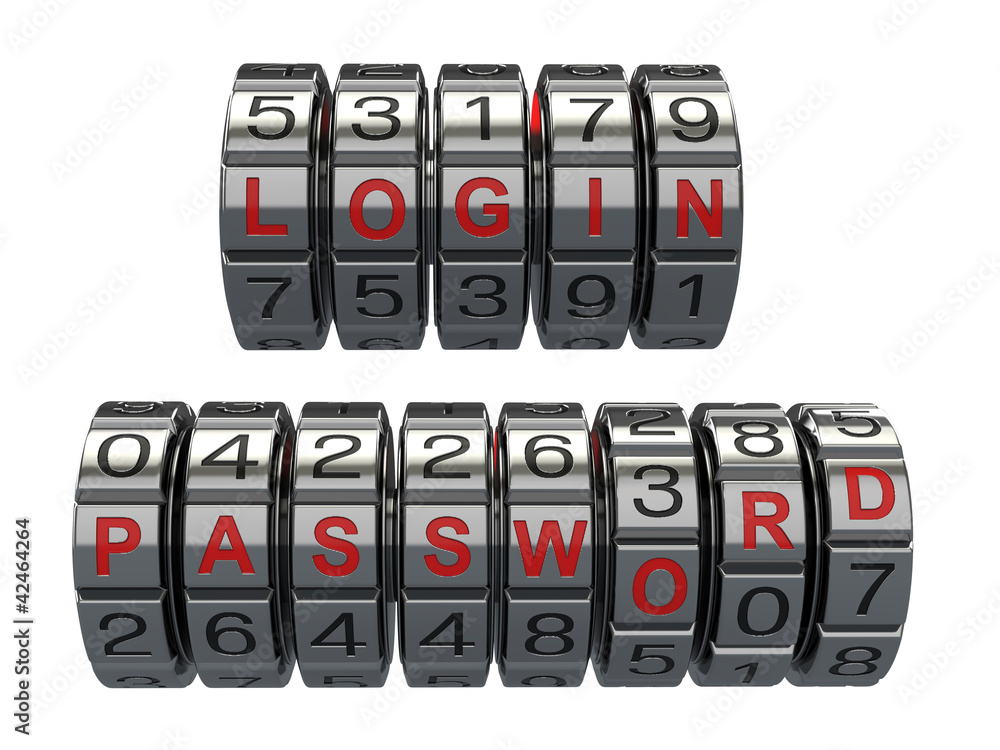Poster Login and  password as a combination system access
