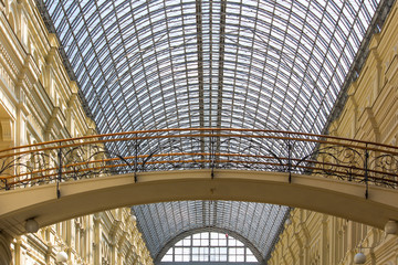Glass Roof in GUM Moscow