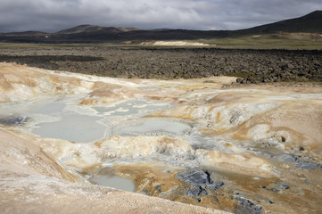 Sulfur geothermal pools.