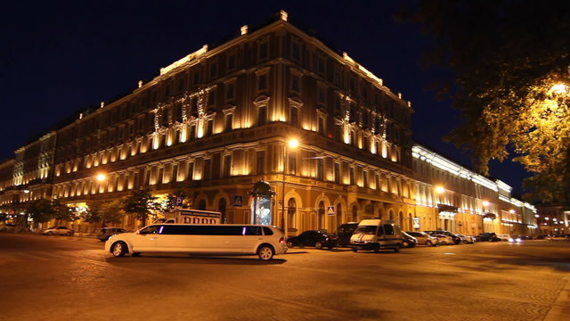 St. Petersburg, The Grand Hotel Europe and limousine