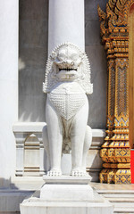 Thai lion statues.