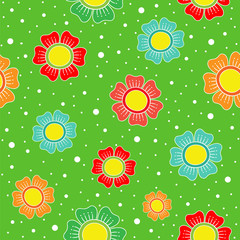 Summer flower pattern