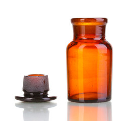 Medicine bottle isolated on white