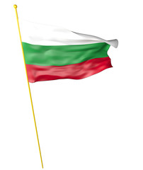 Fototapeta na wymiar FLAG BULGARIA