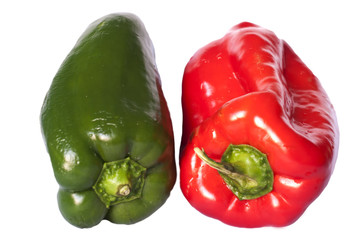 isolated peppers