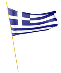 Fototapeta premium FLAG GREECE