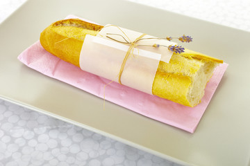 Baguette mit Deko