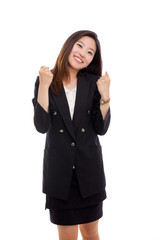 Happy business woman