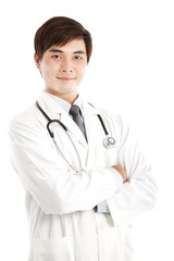 Fototapeta premium Smiling asian medical doctor