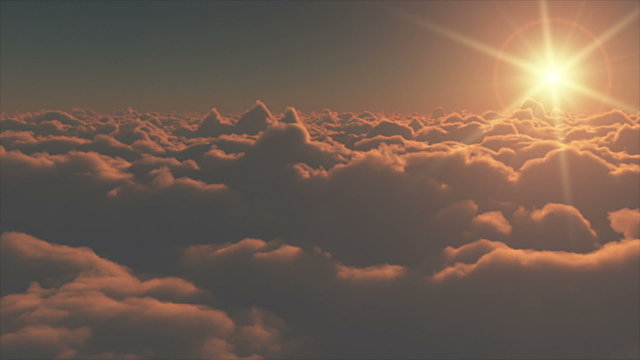 Sunset over Clouds HD