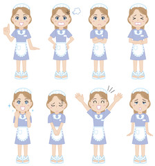 ウェイトレスのポーズ集