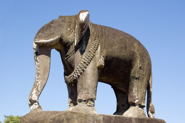 Fototapeta na wymiar Elephant Statue, East Mebon Temple, Angkor