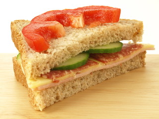Sandwich, closeup
