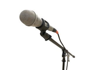 Microphone on a white background