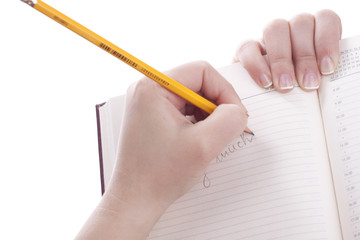 Write in a notebook