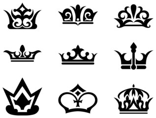 Crown collection. Vector