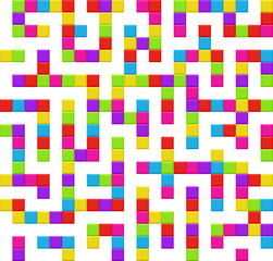 Infinite maze seamless background pattern. Vector.