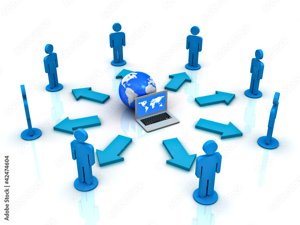 Poster computer network concept