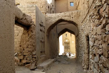Zelfklevend Fotobehang Midden-Oosten Al Hamra Yemen Village Oman