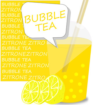 Bubble Tea Zitrone