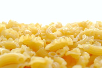 pasta was photographed with a shallow depth of field