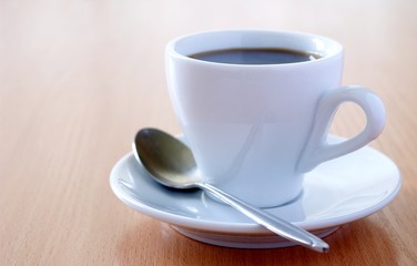 cup of coffee on the table