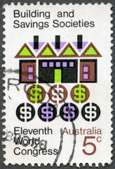 AUSTRALIA - 1968: shows Symbolic House and Money