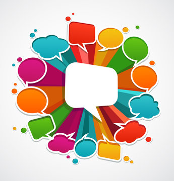 speech bubbles background