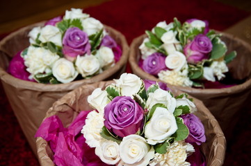 Bouquets of flowers