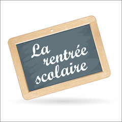 Fototapeta premium ardoise : la rentrée scolaire