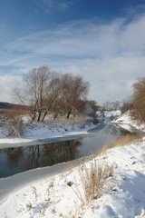 Obraz na płótnie Canvas winter river