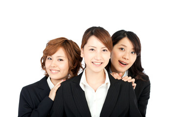 Beautiful young business woman. Portrait of asian.
