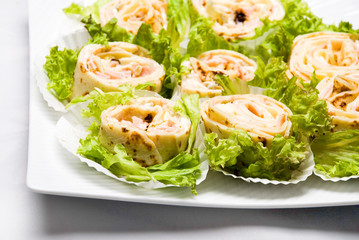 Pancakes with meat 2